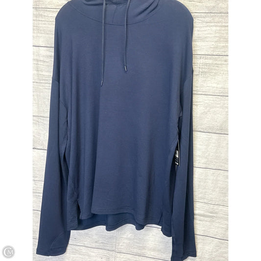 Sweatshirt Hoodie By Clothes Mentor In Navy, Size: Xl