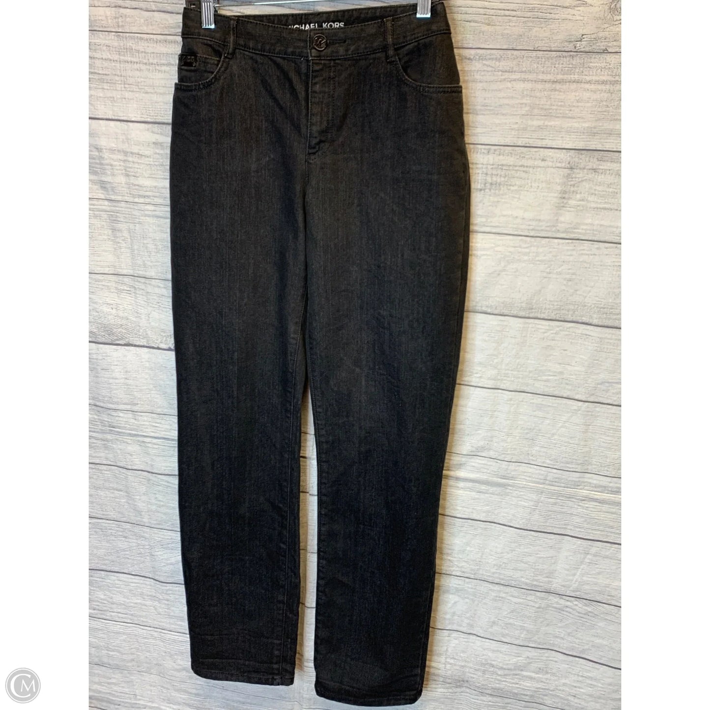 Jeans Straight By Michael By Michael Kors In Black, Size: 12