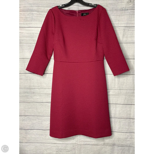 Dress Casual Midi By J. Crew In Maroon, Size: 10