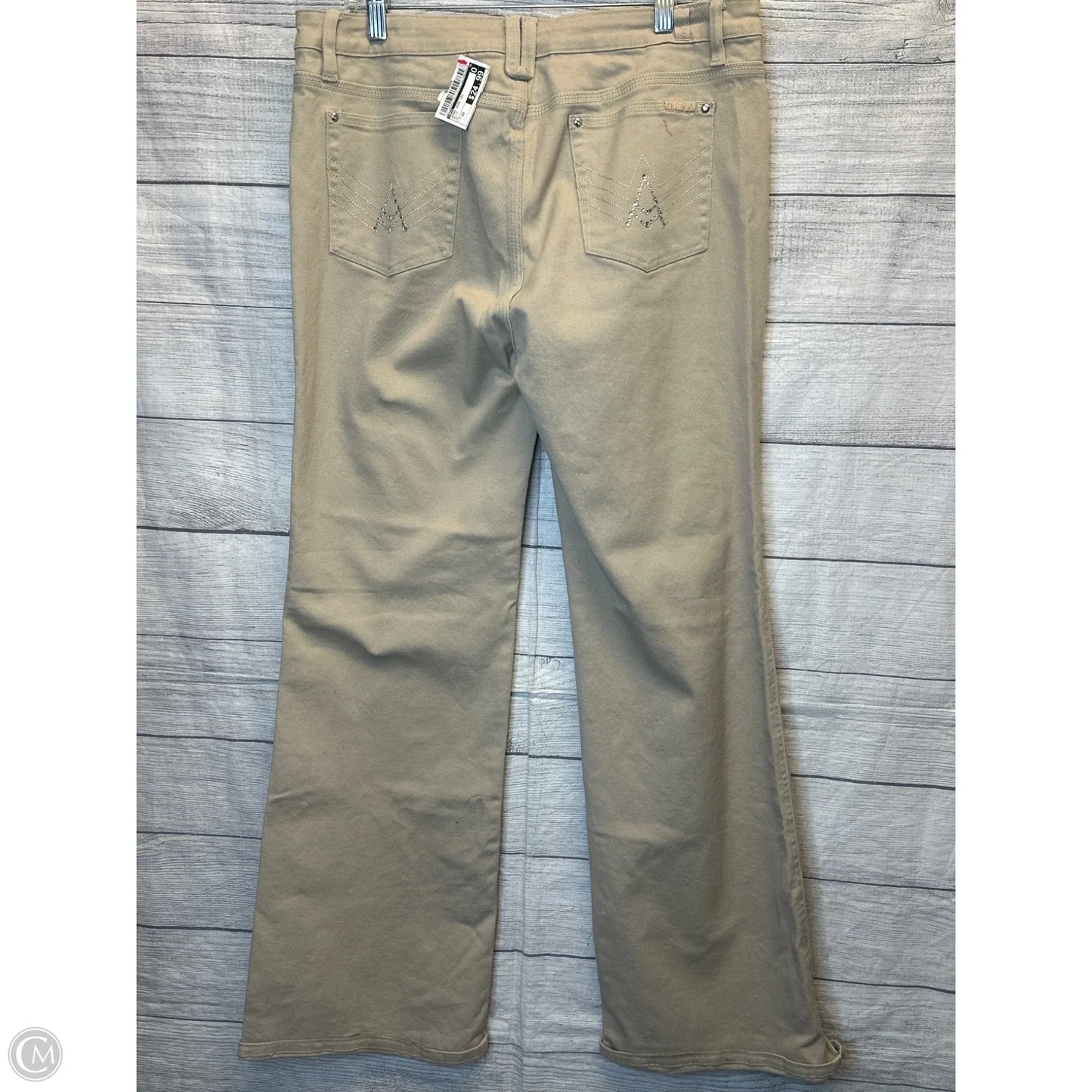 Jeans Wide Leg By Iris In Beige, Size: 22