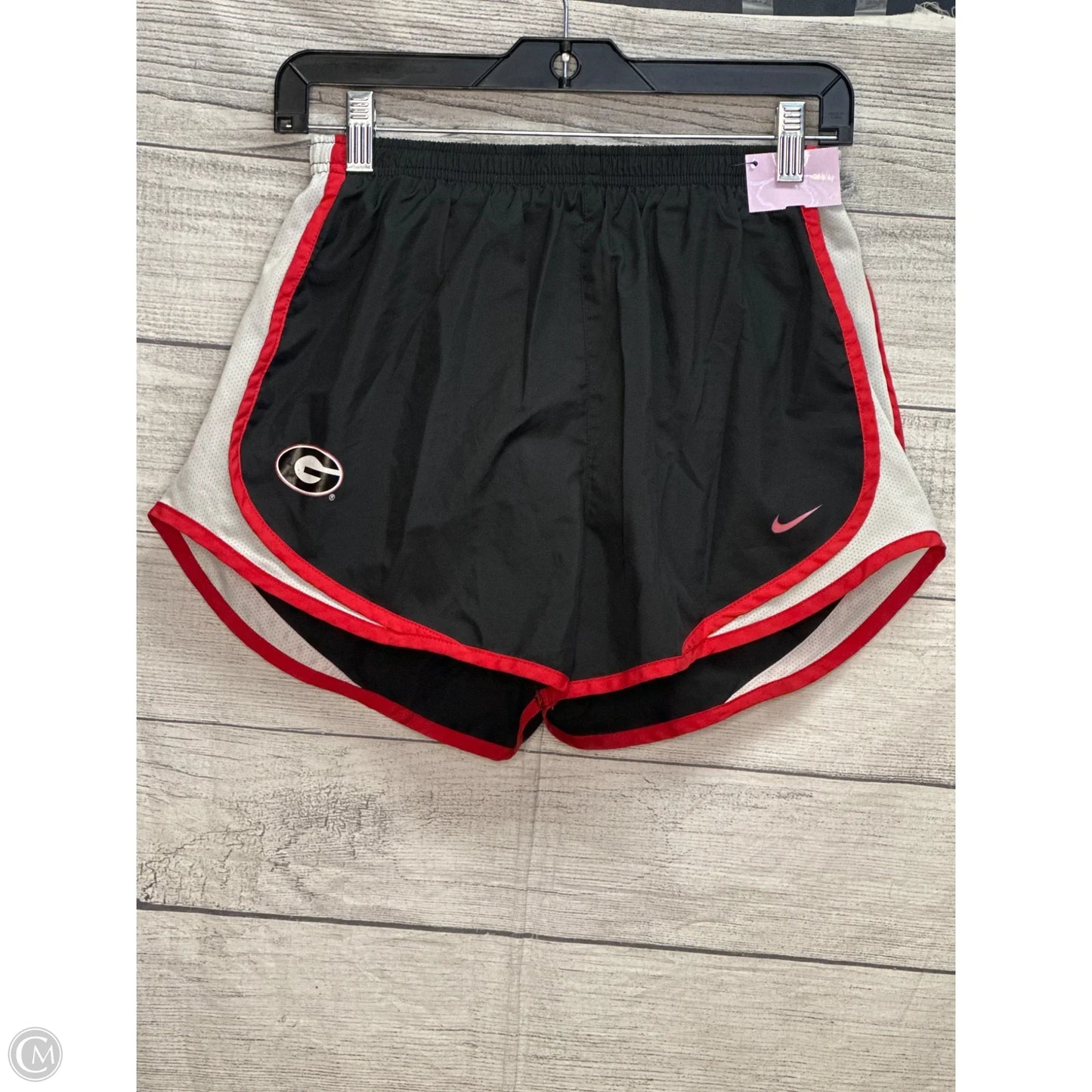 Athletic Shorts By Nike In Black & Red, Size: M