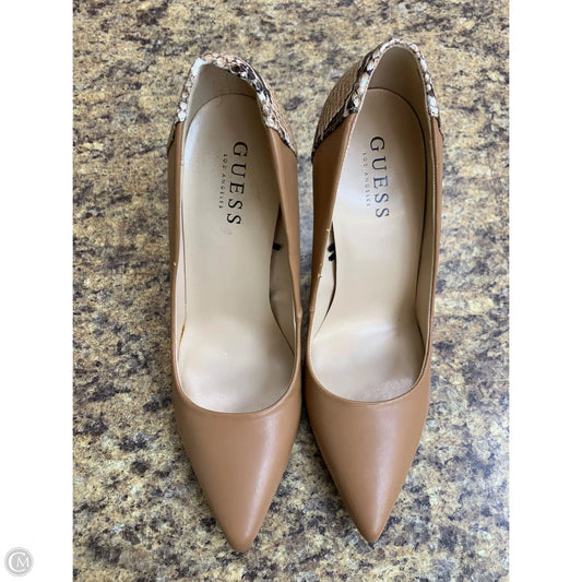 Shoes Heels Stiletto By Guess In Beige, Size: 8