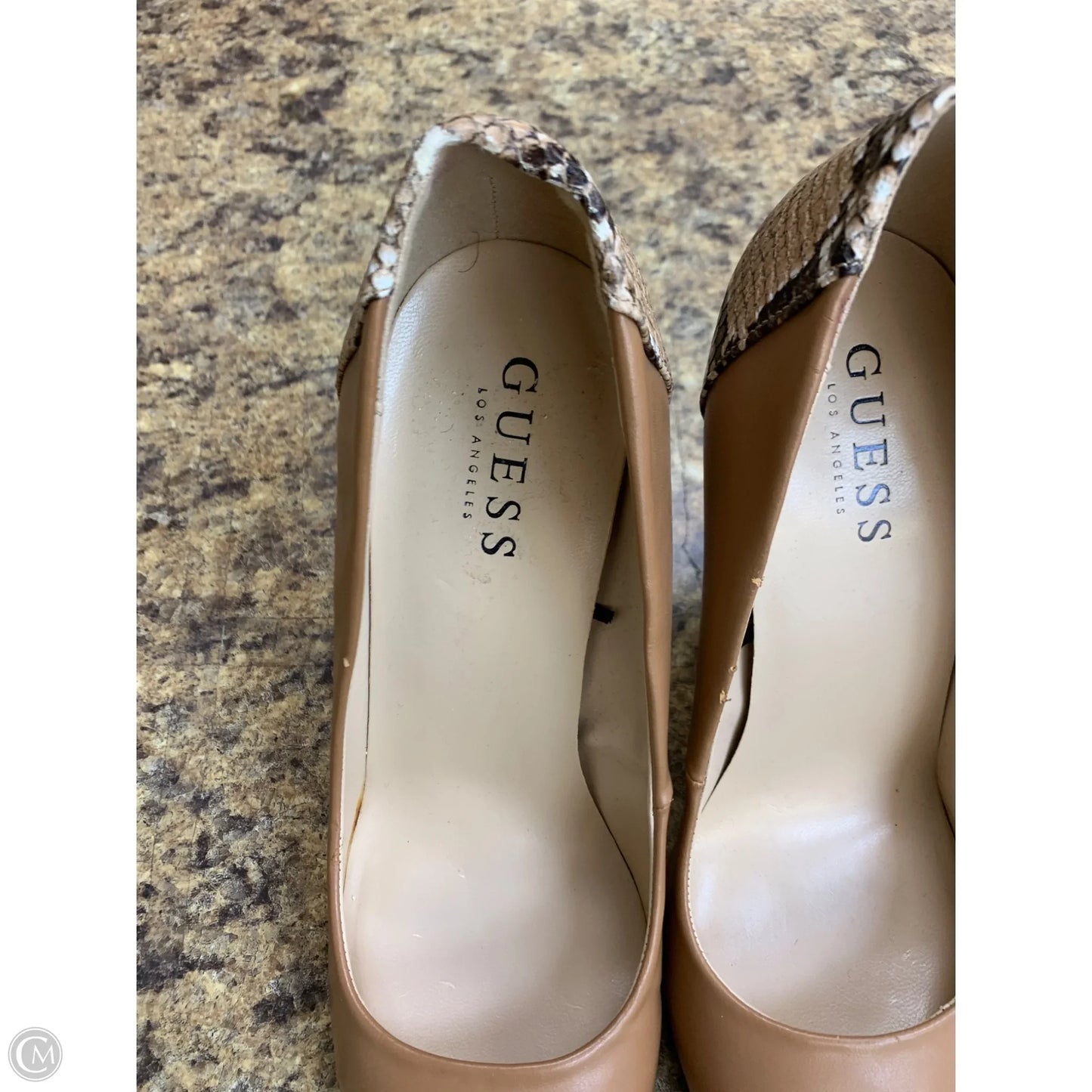 Shoes Heels Stiletto By Guess In Beige, Size: 8