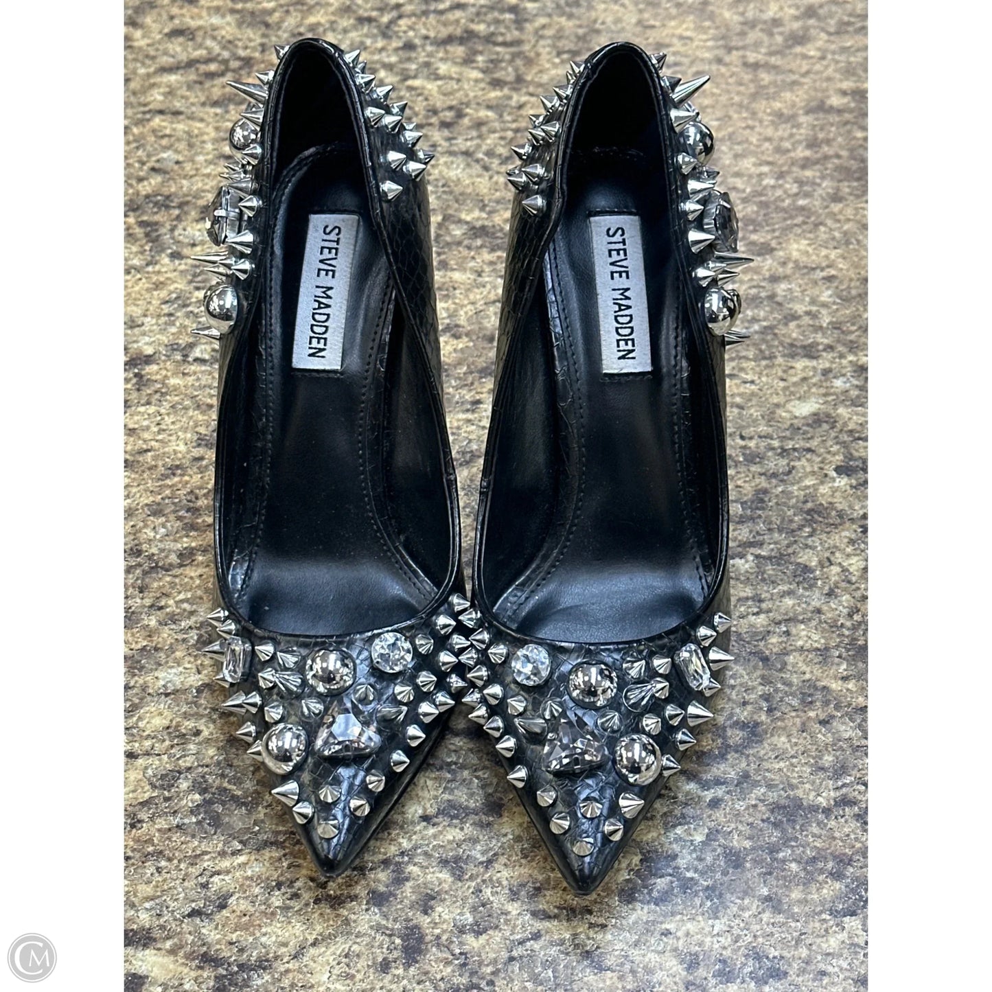 Shoes Heels Stiletto By Steve Madden In Black, Size: 8