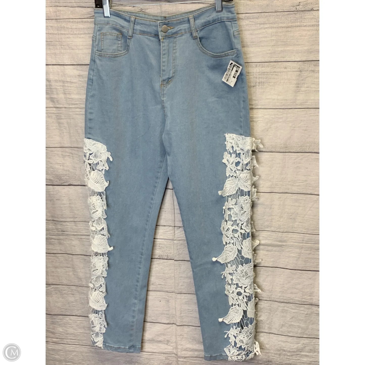 Jeans Straight By Clothes Mentor In Blue Denim, Size: Xl