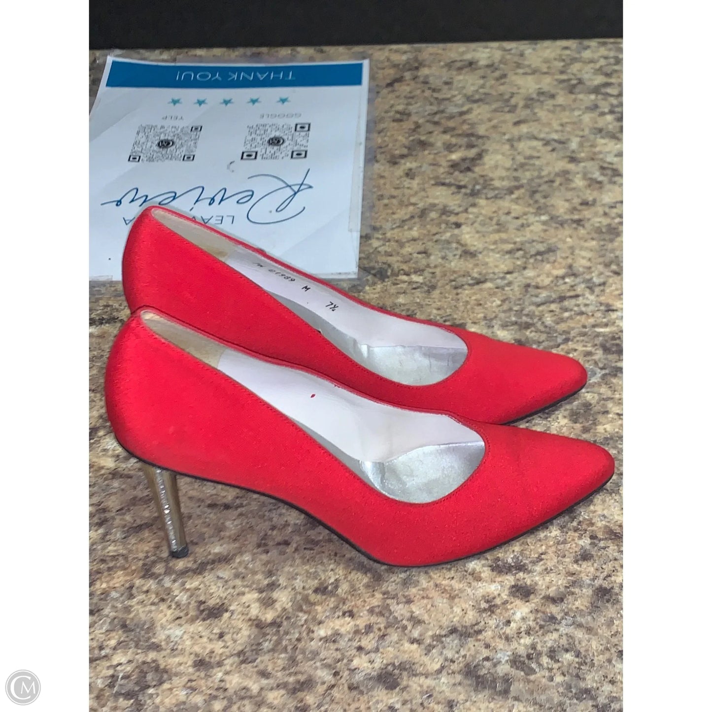 Shoes Designer By Stuart Weitzman In Red, Size: 7.5