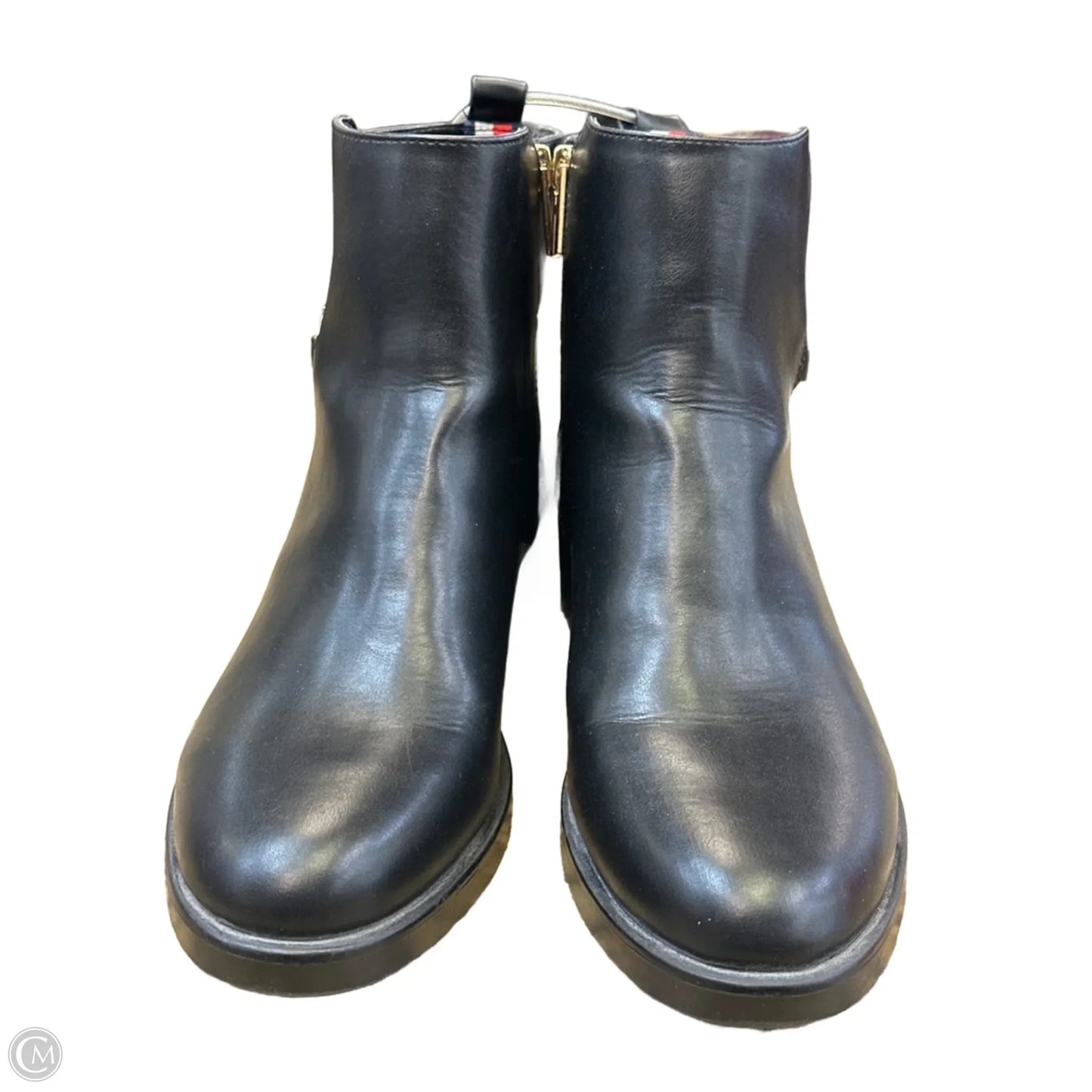 Boots Ankle Flats By Tommy Hilfiger In Black, Size: 8.5