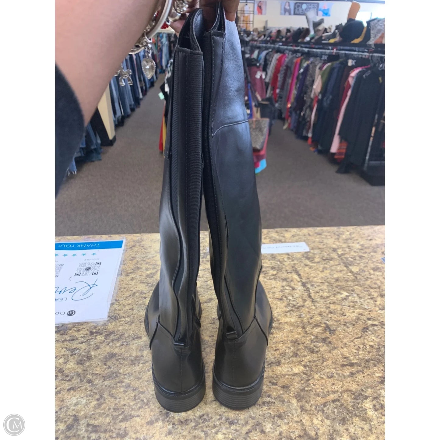 Boots Leather By Target In Black, Size: 10