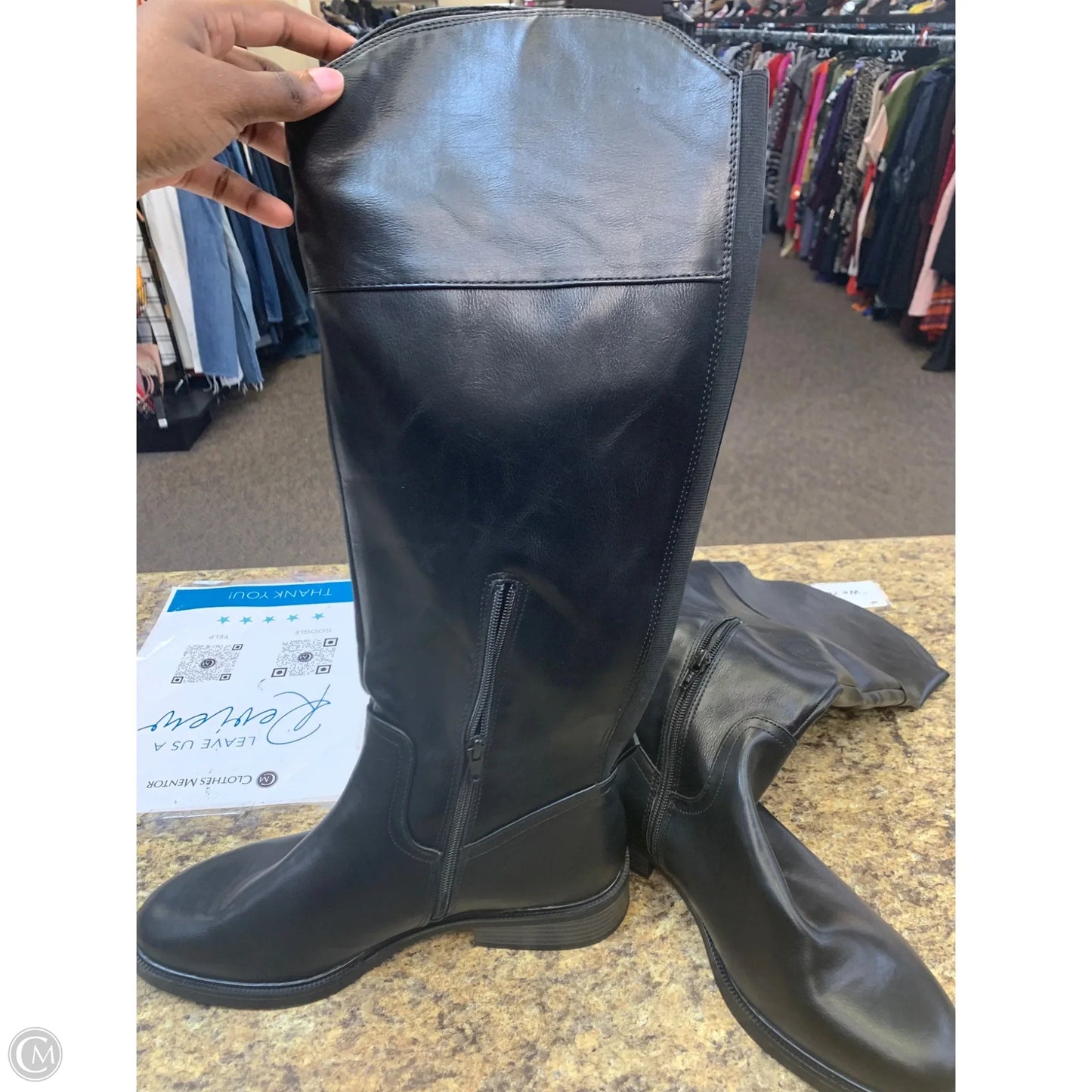 Boots Leather By Target In Black, Size: 10