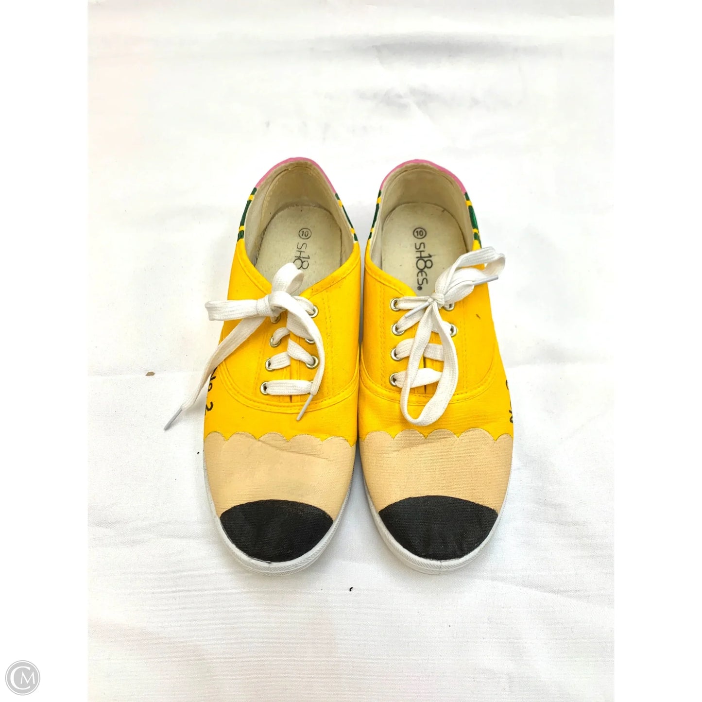 Shoes Athletic By Cmf In Yellow, Size: 10
