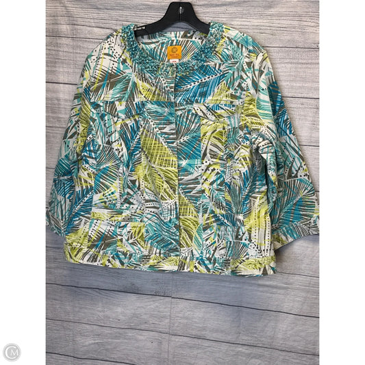 Jacket Denim By Ruby Rd In Multi-colored, Size: 20