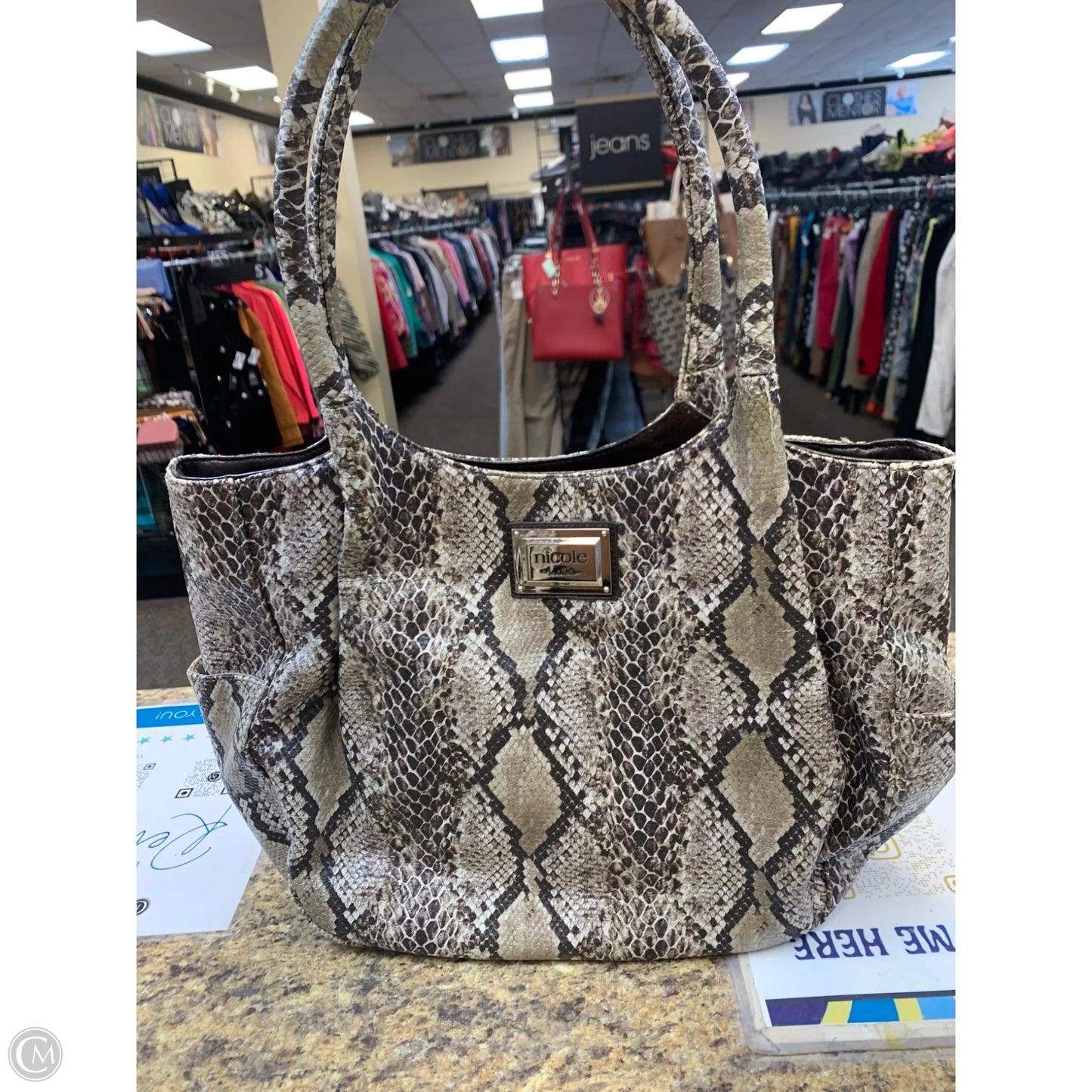 Handbag By Nicole Miller, Size: Large