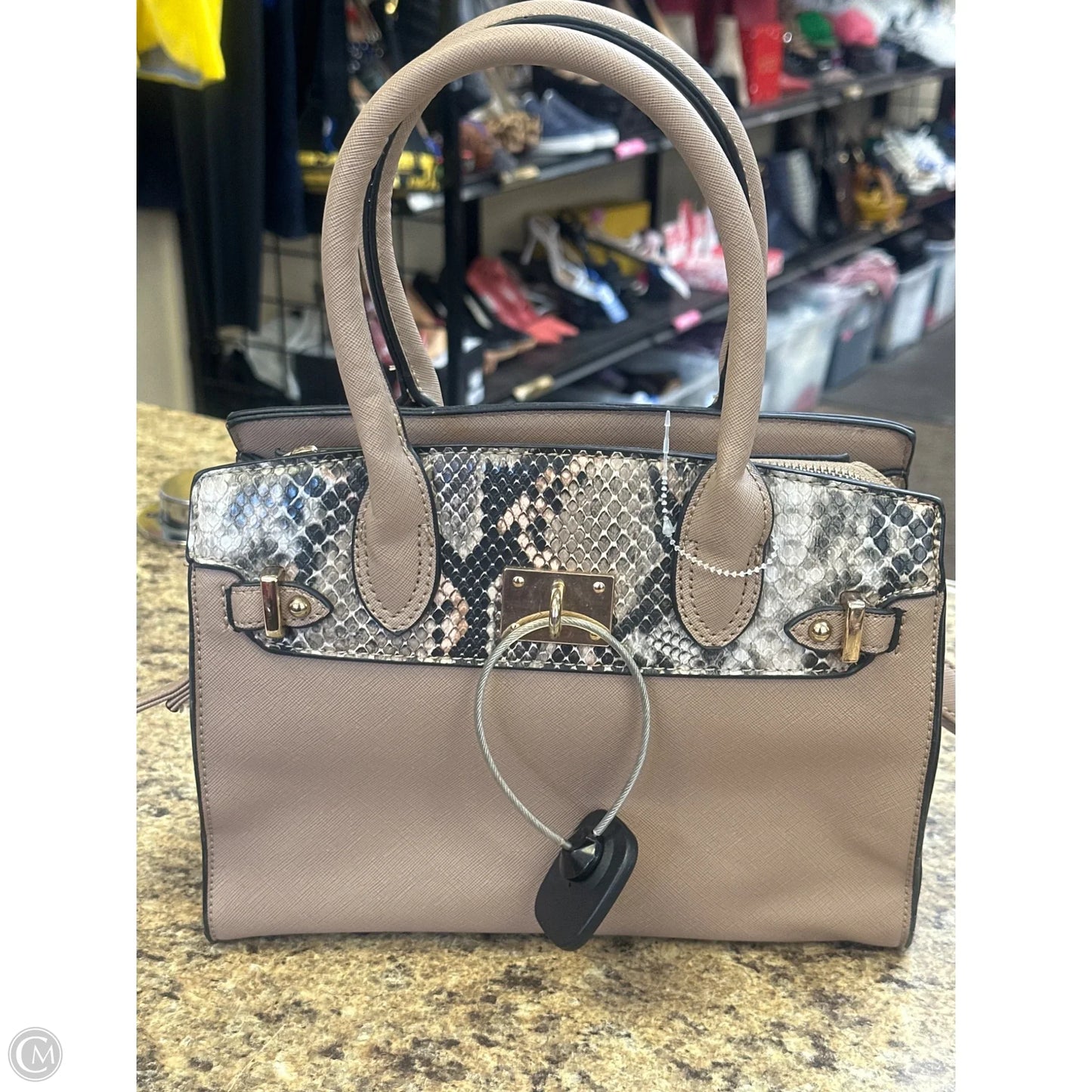 Handbag Leather By Clothes Mentor, Size: Small