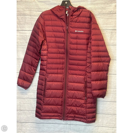 Jacket Puffer & Quilted By Columbia In Maroon, Size: S