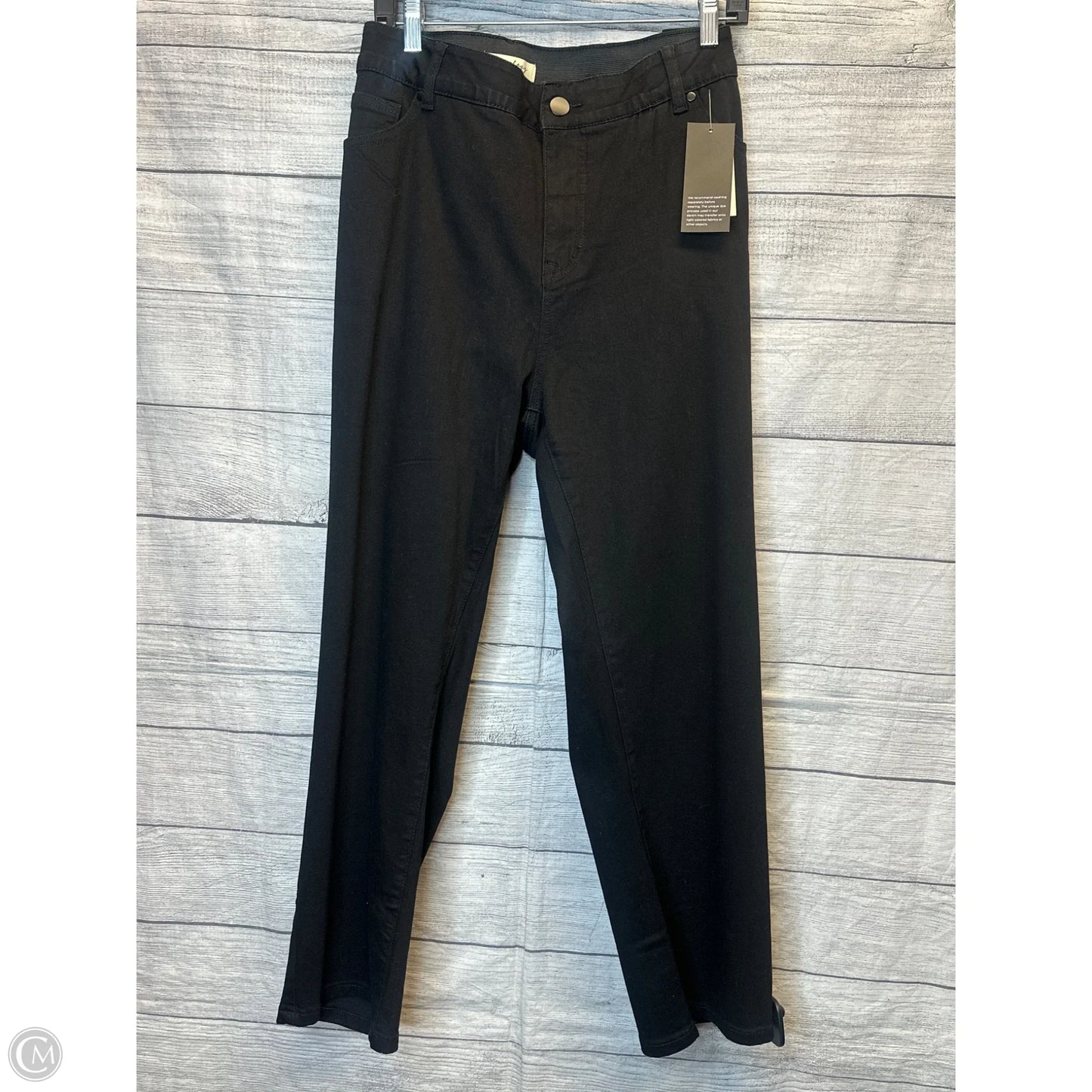 Jeans Straight By Clothes Mentor In Black, Size: 24