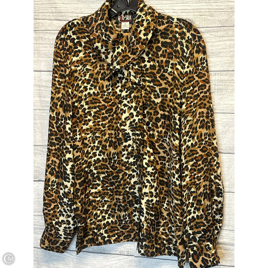 Top Long Sleeve By Clothes Mentor In Animal Print, Size: L