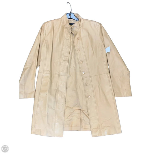 Coat Trench Coat By Clothes Mentor In Beige, Size: 6