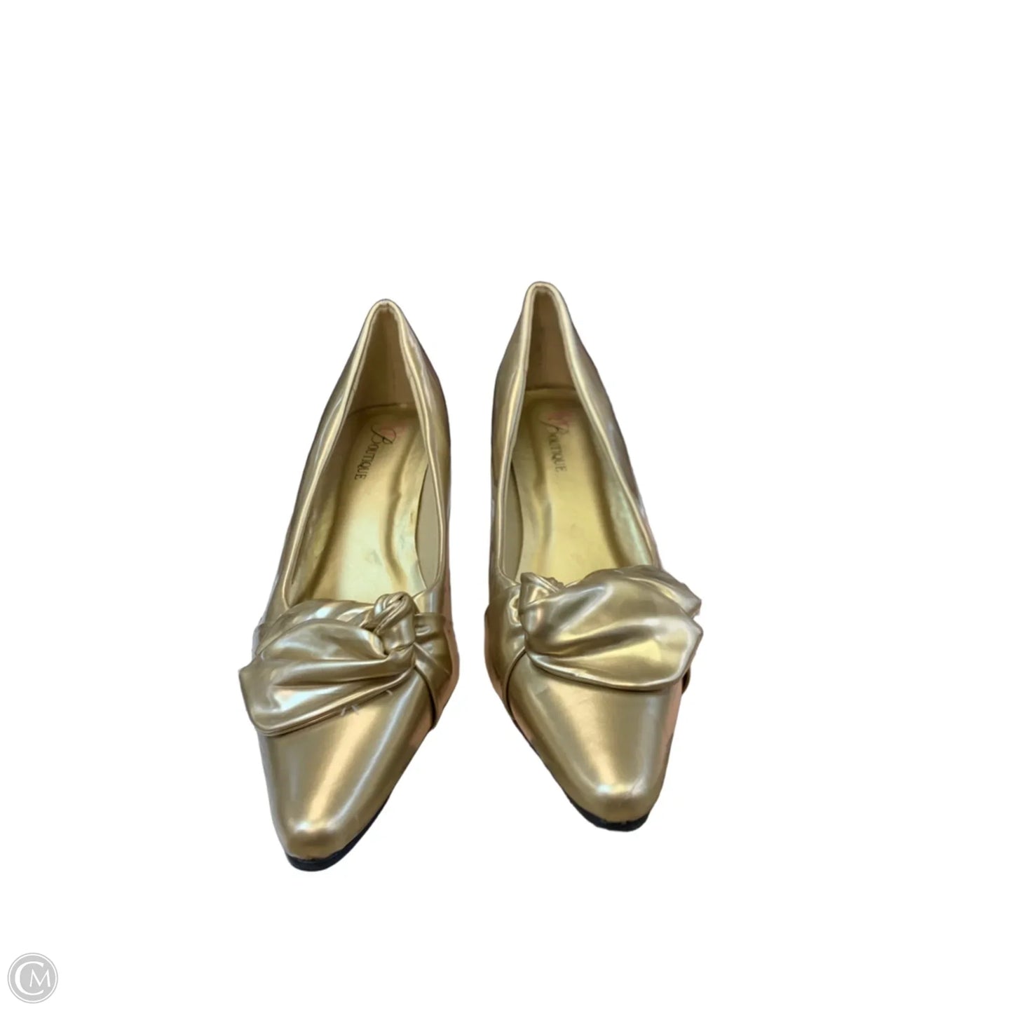 Shoes Heels Kitten By Cmf In Gold, Size: 10