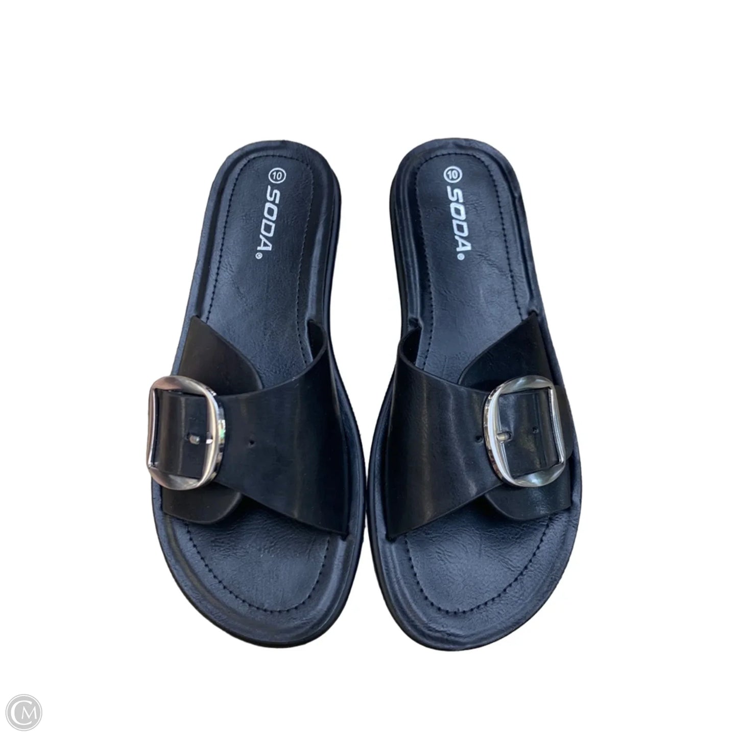 Sandals Flats By Soda, Size: 10