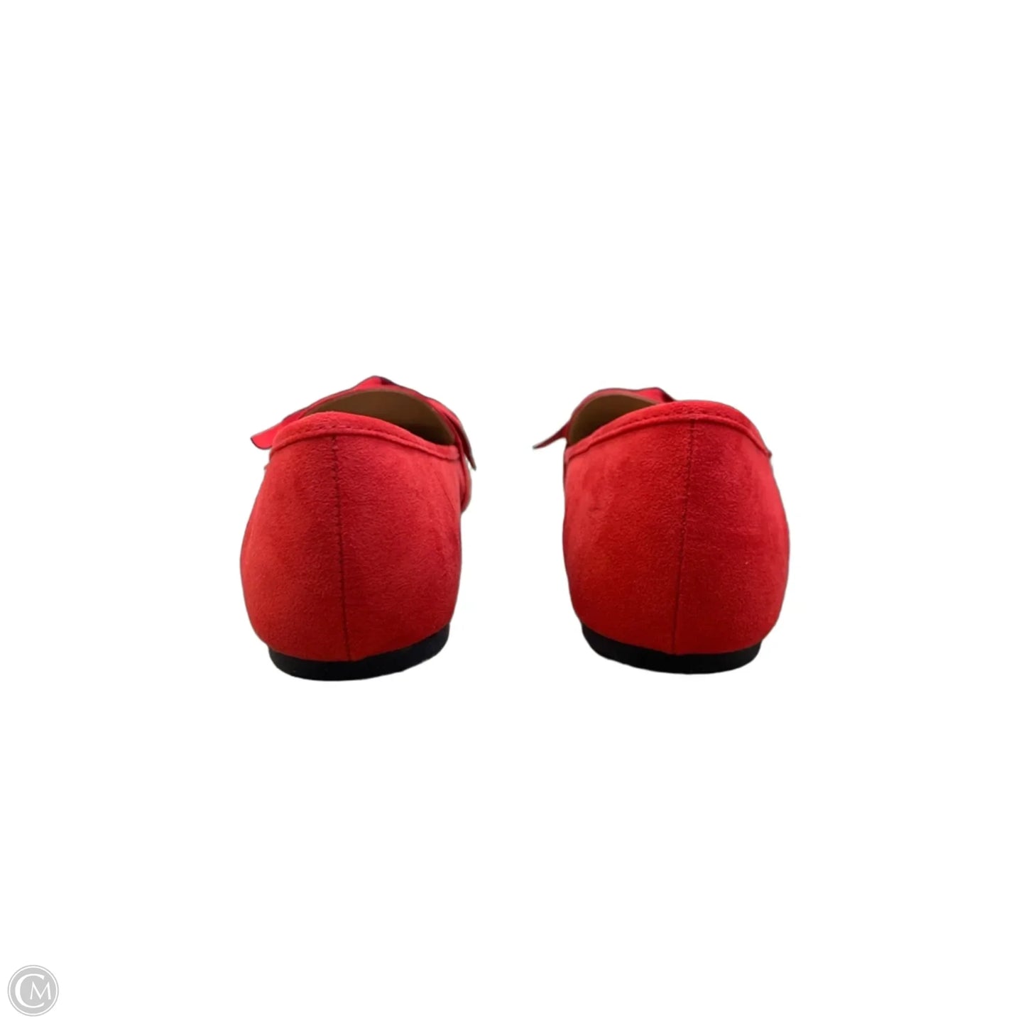 Shoes Flats By Bamboo In Red, Size: 10