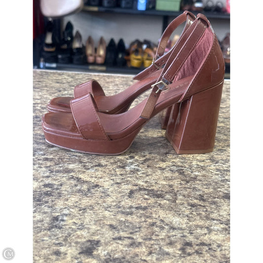 Shoes Heels Block By Madden Girl In Brown, Size: 6.5