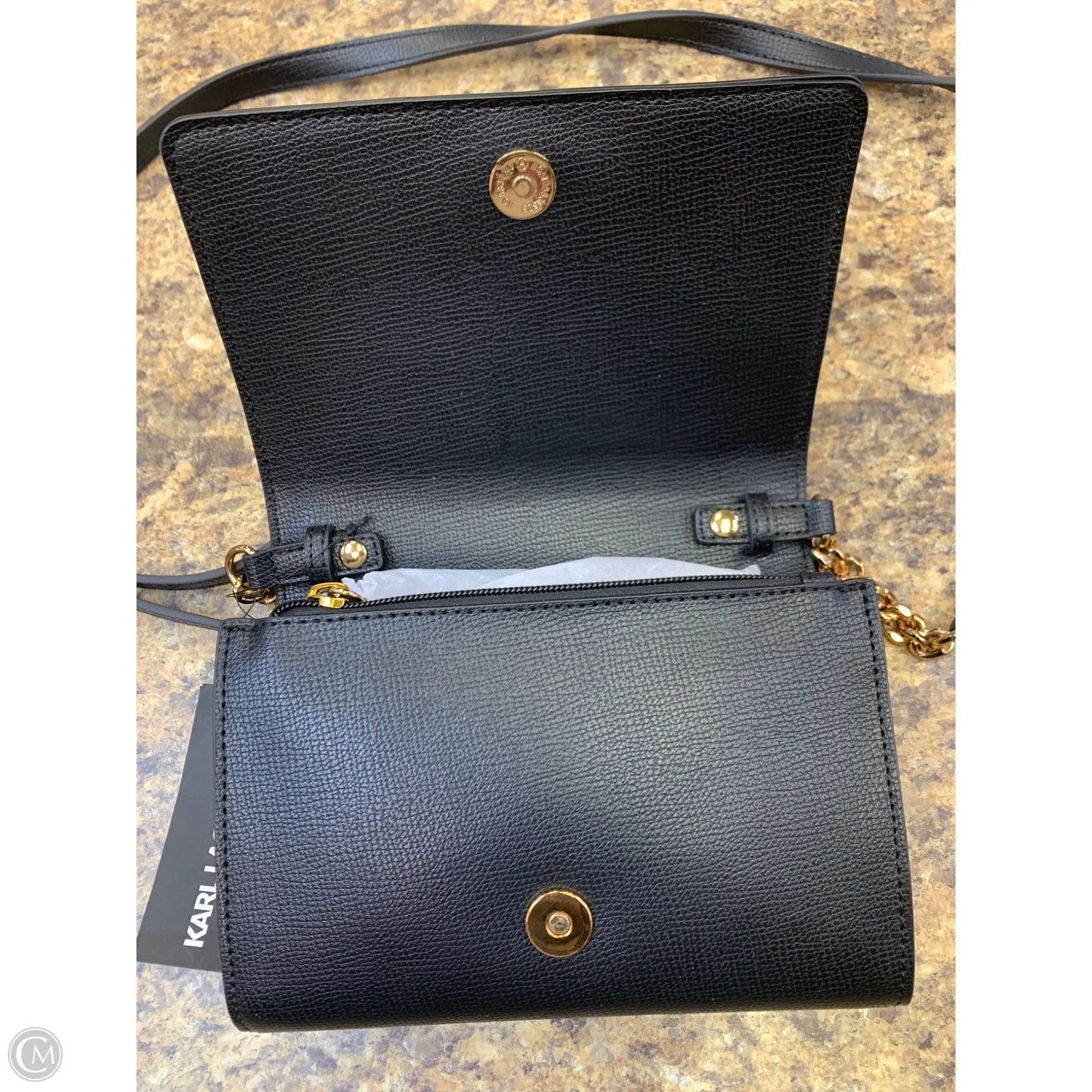 Crossbody Designer By Karl Lagerfeld, Size: Small