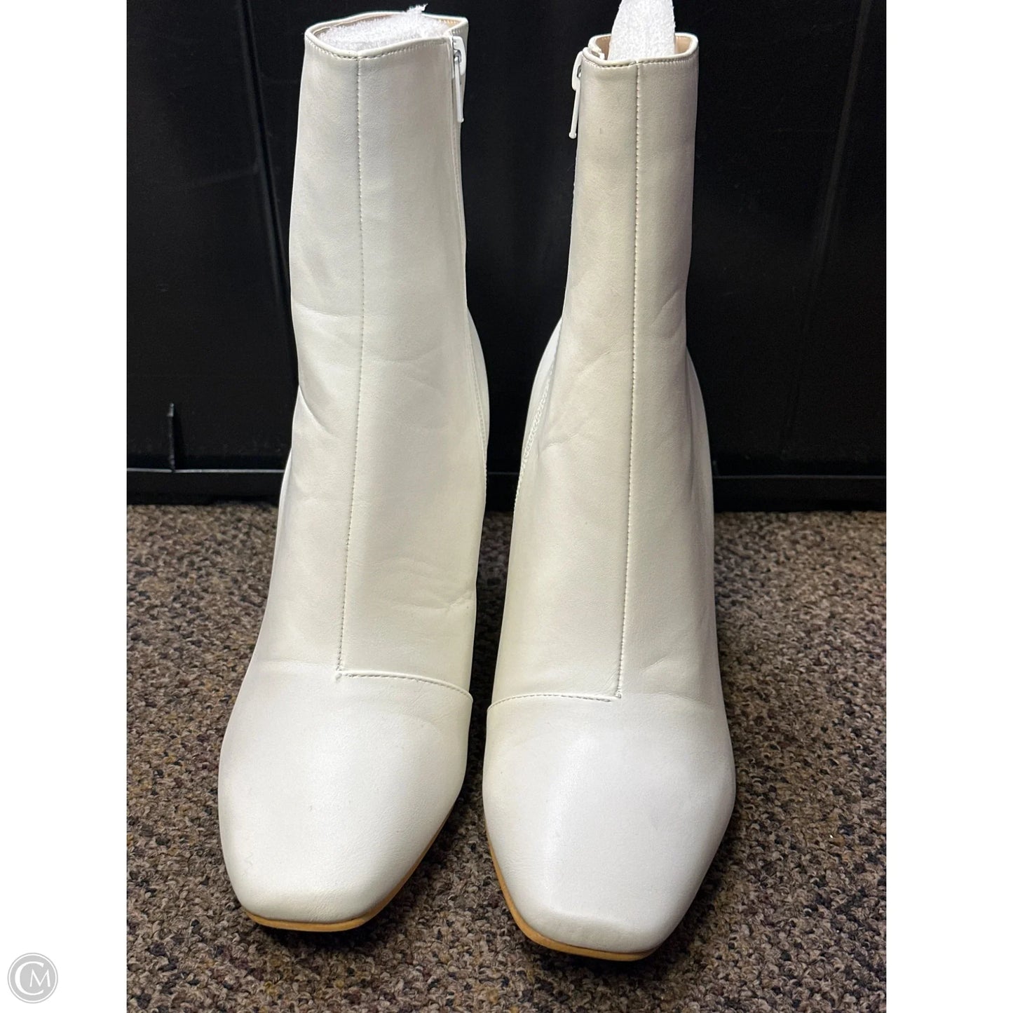 Boots Ankle Heels By Fashion Nova In White, Size: 11