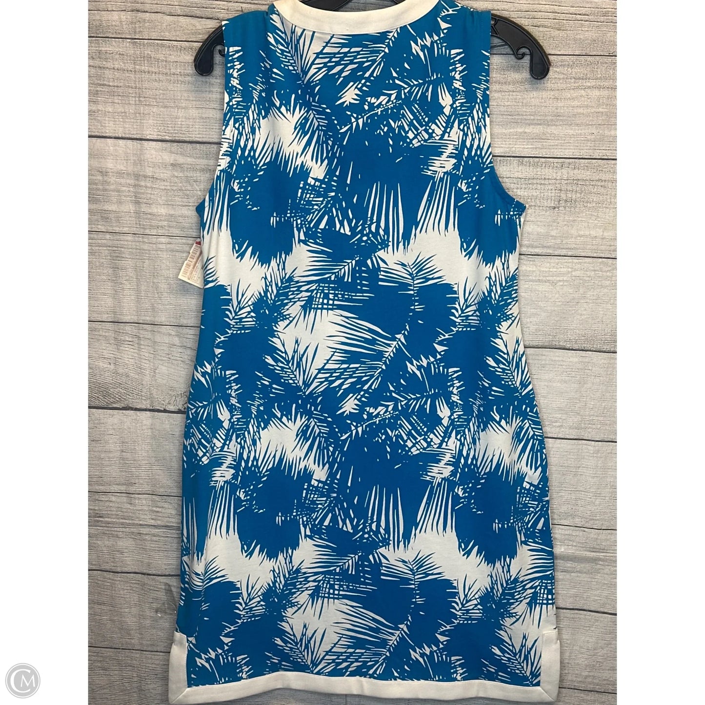 Dress Casual Midi By Nautica In Blue & White, Size: M