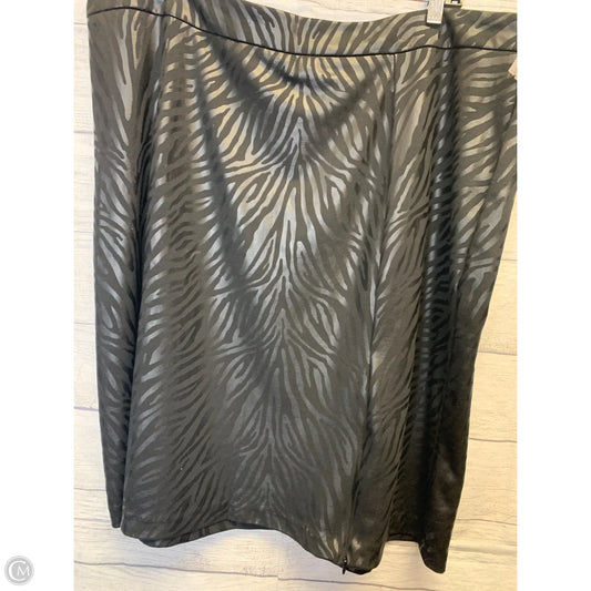 Skirt Midi By Ashley Stewart In Black, Size: 20