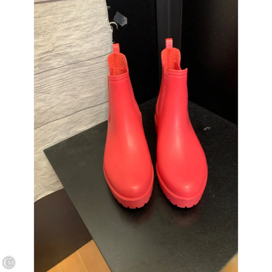 Boots Ankle Heels By Nine West In Pink, Size: 7