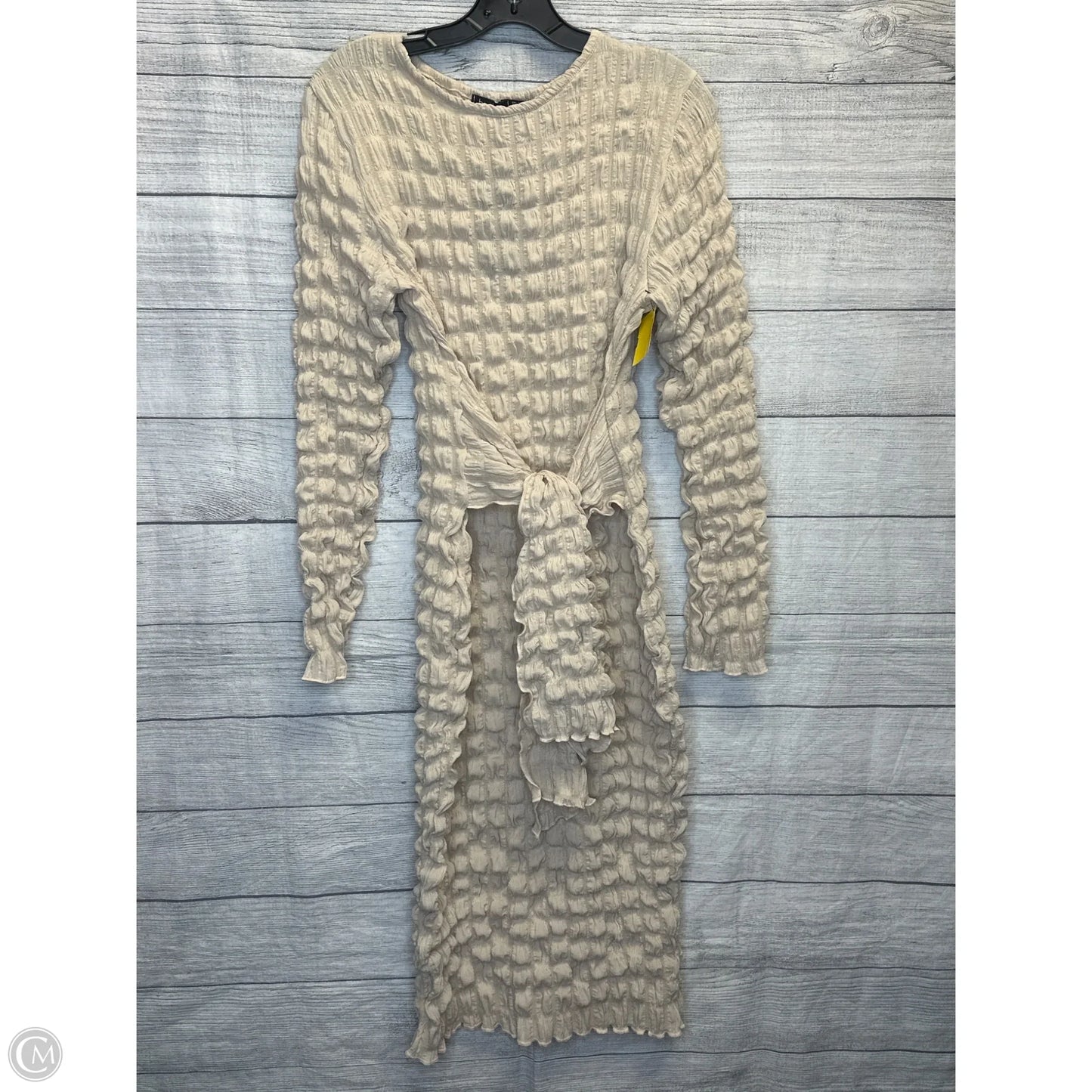 Dress Casual Maxi By Boohoo Boutique In Beige, Size: 10