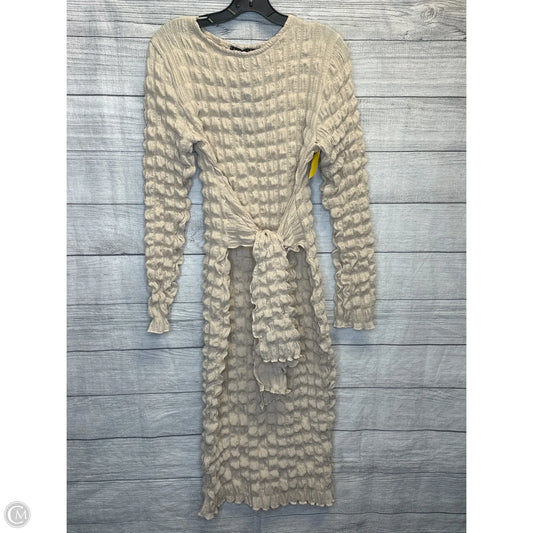 Dress Casual Maxi By Boohoo Boutique In Beige, Size: 10