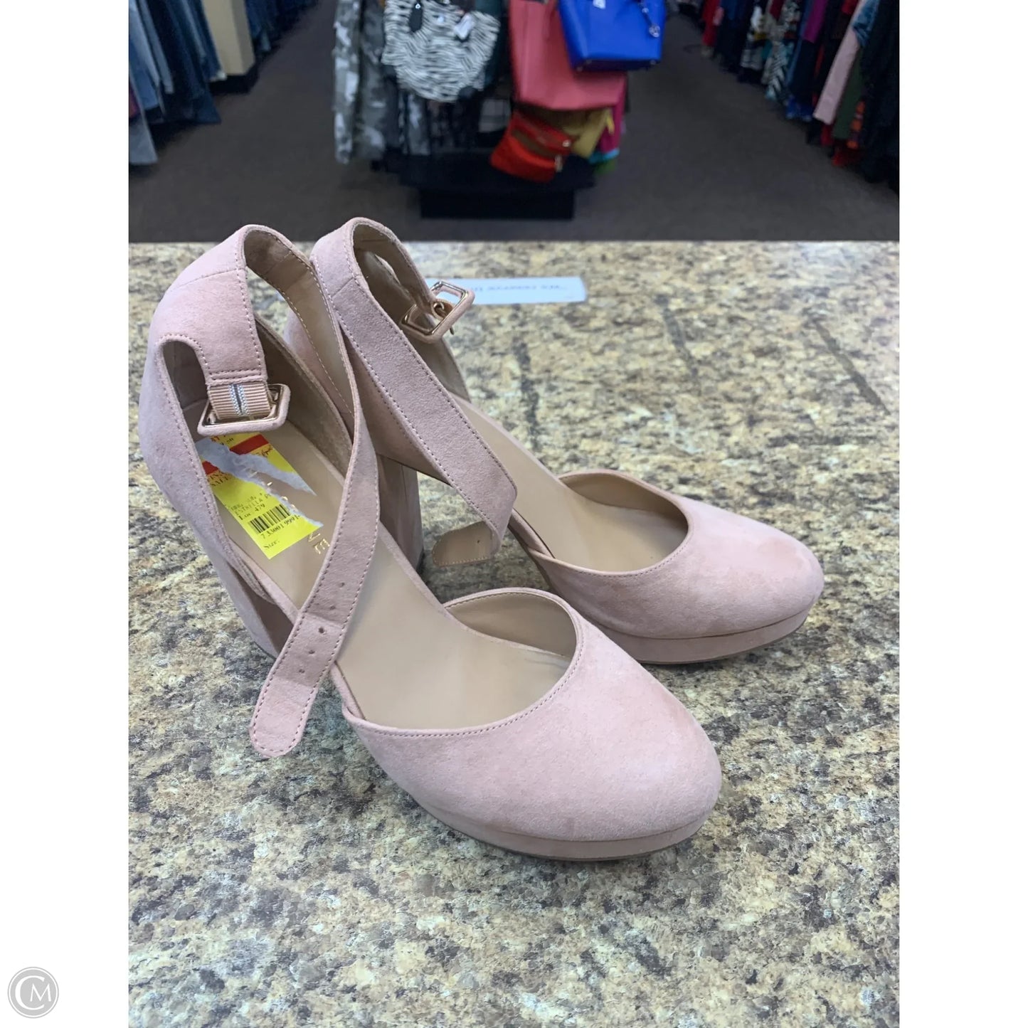 Shoes Heels Block By Cmf In Pink, Size: 9.5