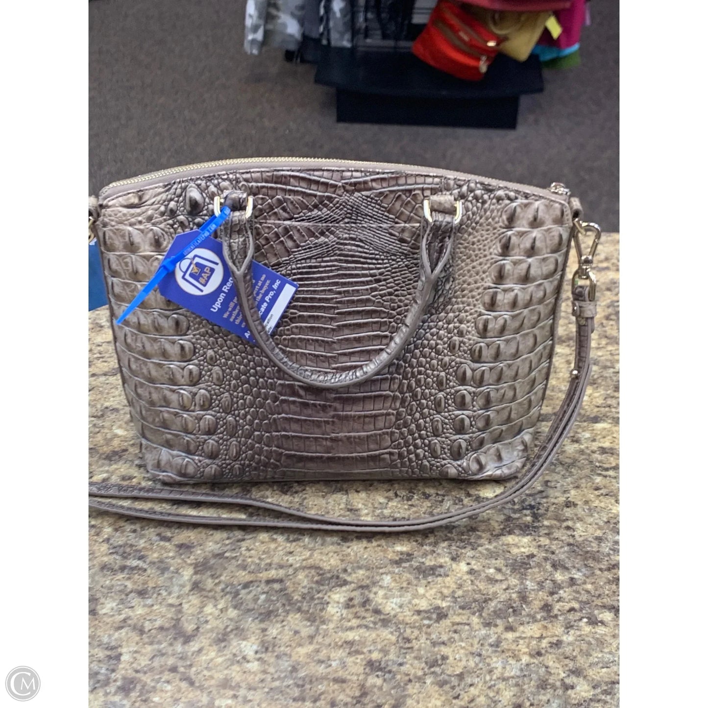 Handbag Designer By Brahmin, Size: Medium