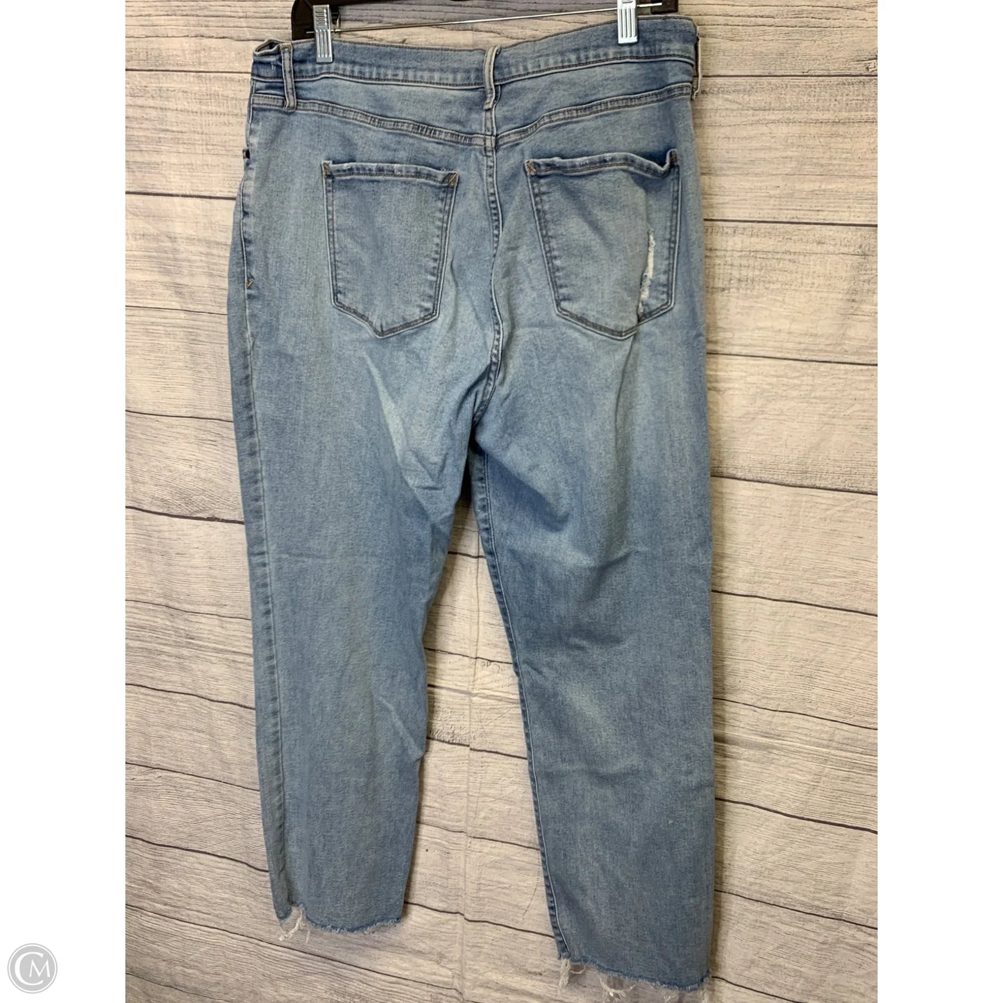 Jeans Straight By Ana In Blue, Size: 14