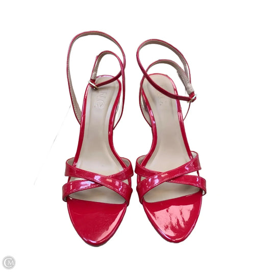 Shoes Heels Wedge By Inc In Red, Size: 6.5