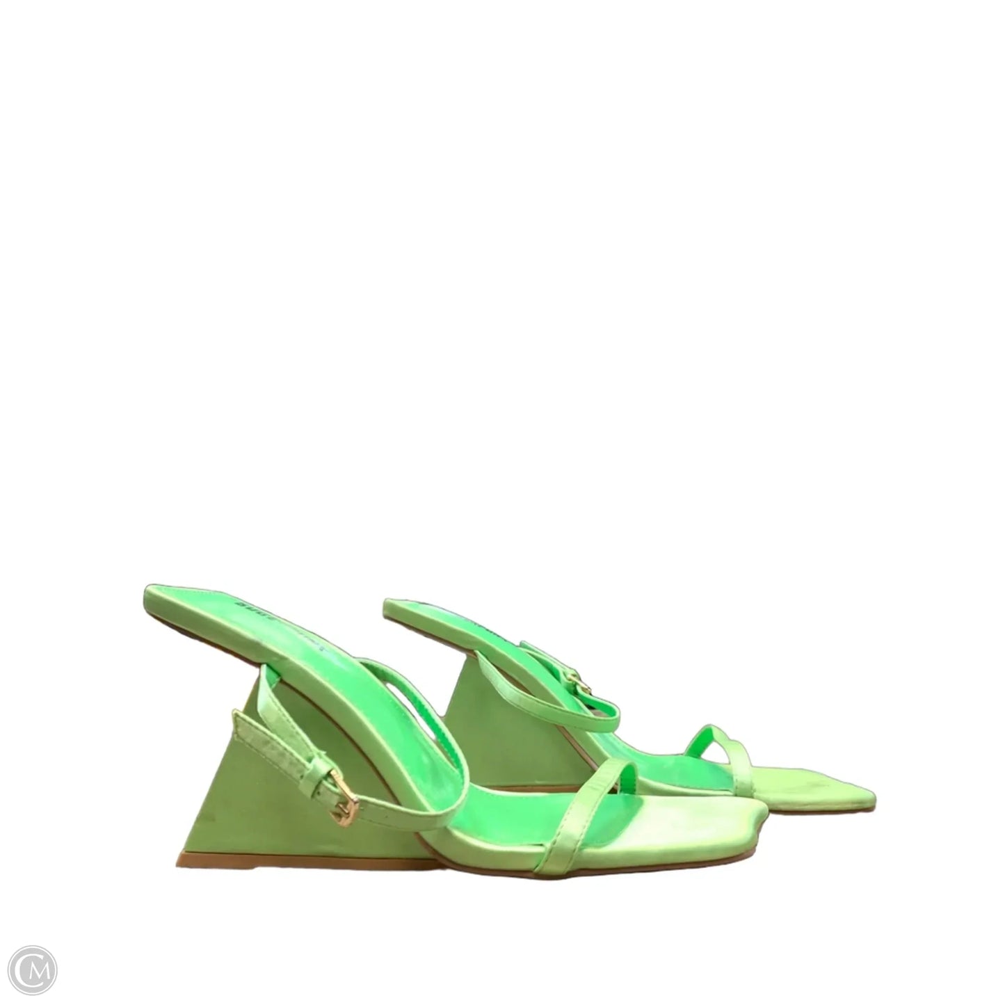 Shoes Heels Wedge By Cmf In Green, Size: 11