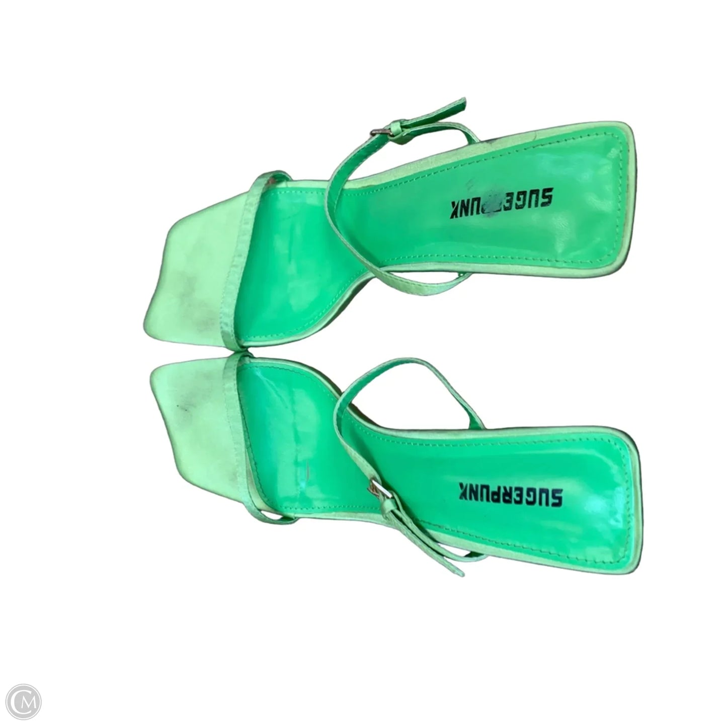 Shoes Heels Wedge By Cmf In Green, Size: 11