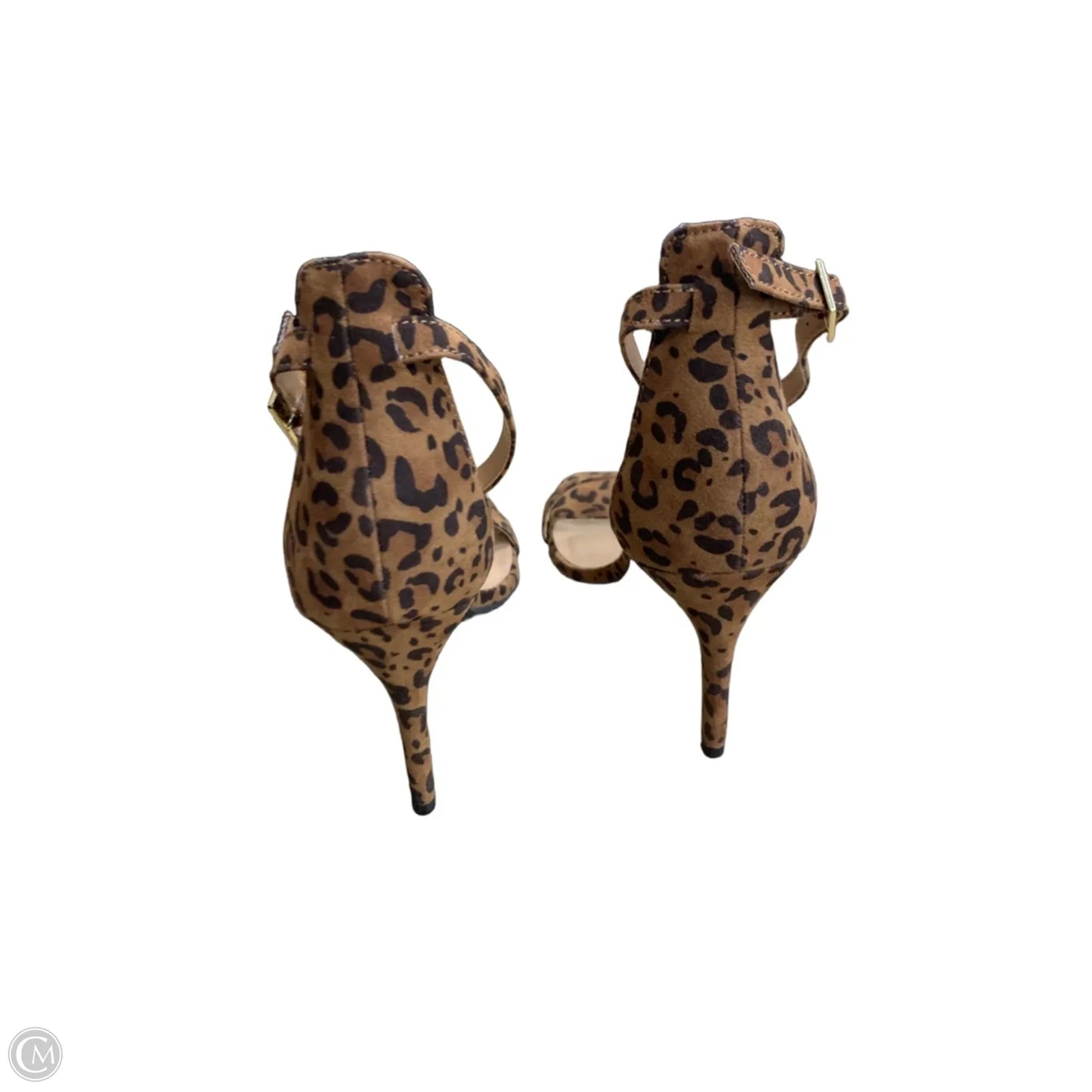 Sandals Heels Stiletto By Material Girl In Animal Print, Size: 8
