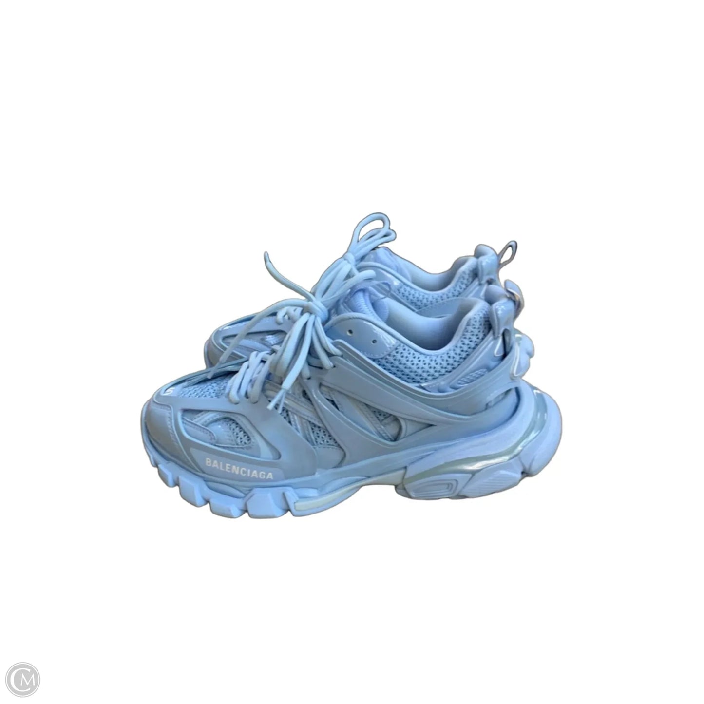 Shoes Luxury Designer By Balenciaga In Blue, Size: 7