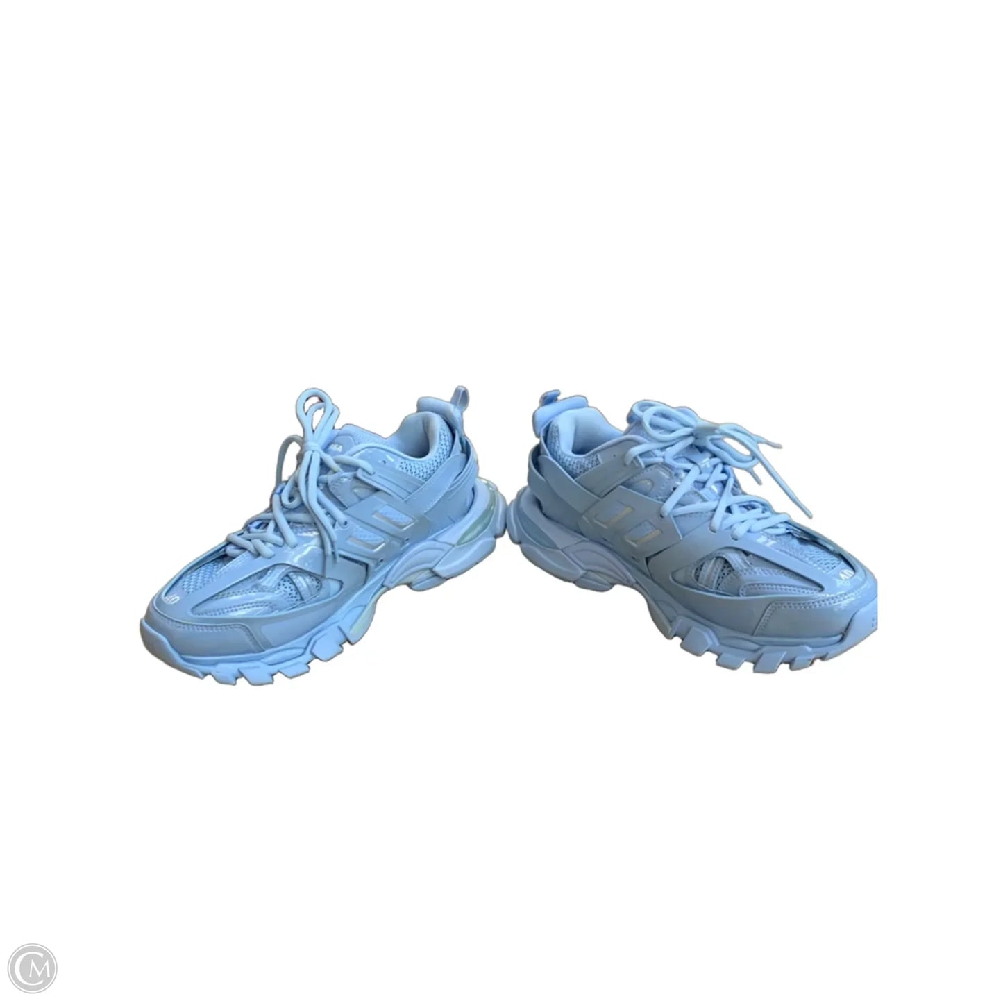 Shoes Luxury Designer By Balenciaga In Blue, Size: 7