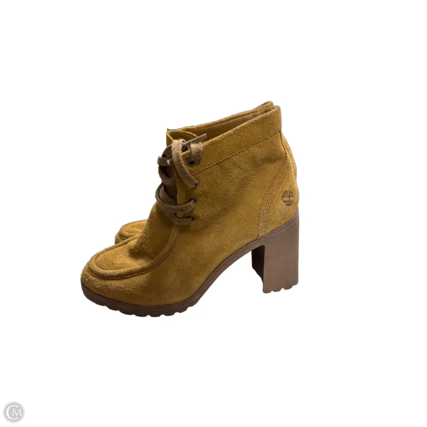 Boots Ankle Heels By Timberland In Tan, Size: 7