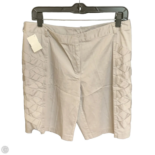 Capris By Nicole By Nicole Miller In Grey, Size: 10