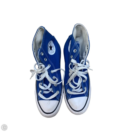Shoes Sneakers Platform By Converse In Blue & White, Size: 8