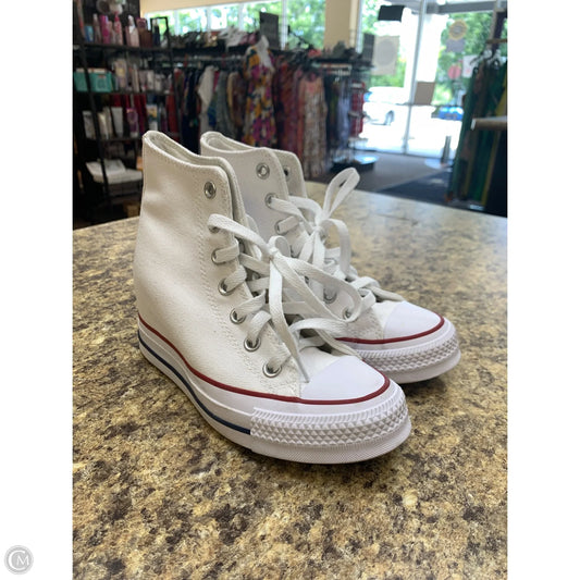 Shoes Heels Wedge By Converse In White, Size: 5.5