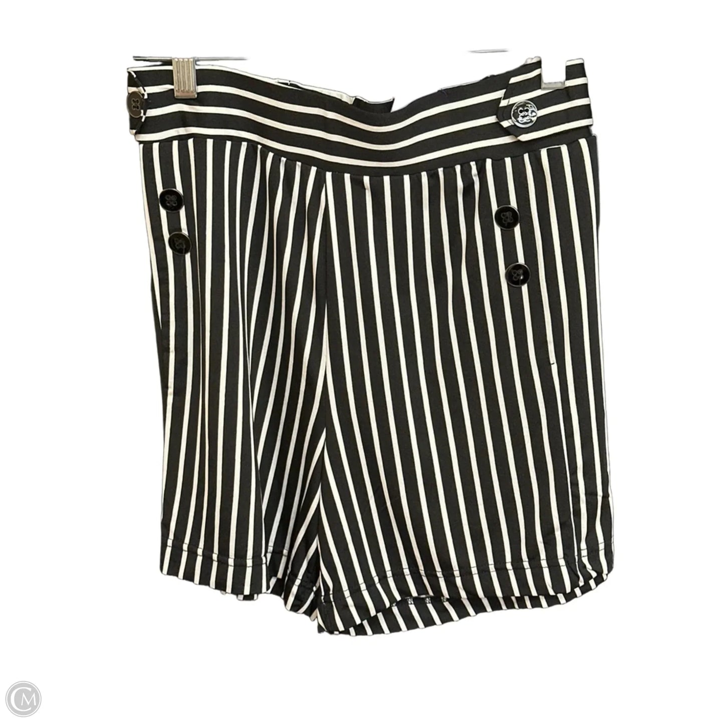 Shorts By Robert Louis In Black & White, Size: Xl
