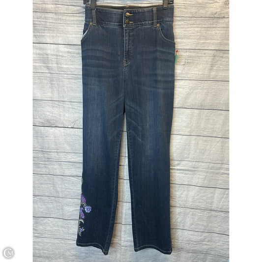 Jeans Boot Cut By Denim 24/7 In Blue Denim, Size: 20