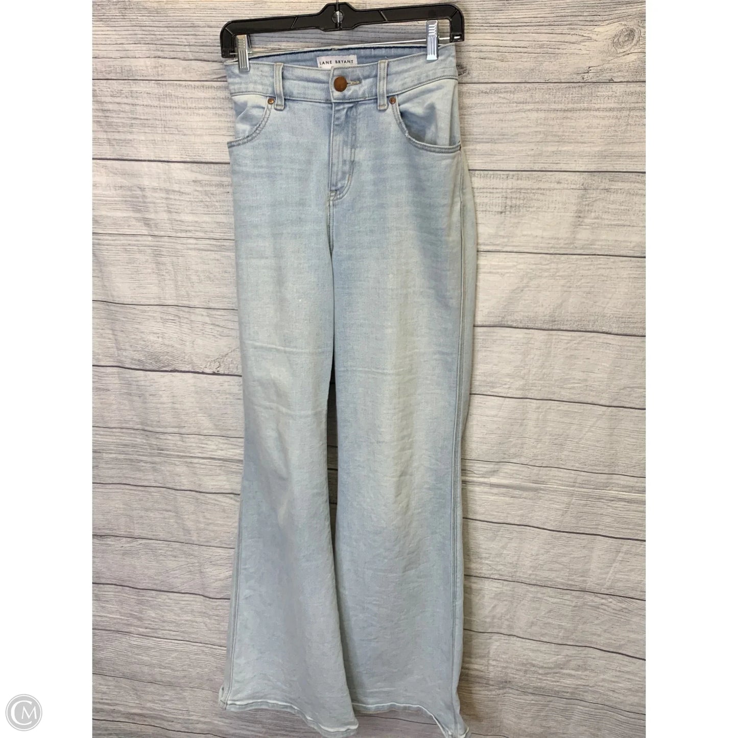 Jeans Wide Leg By Lane Bryant In Blue Denim, Size: 14