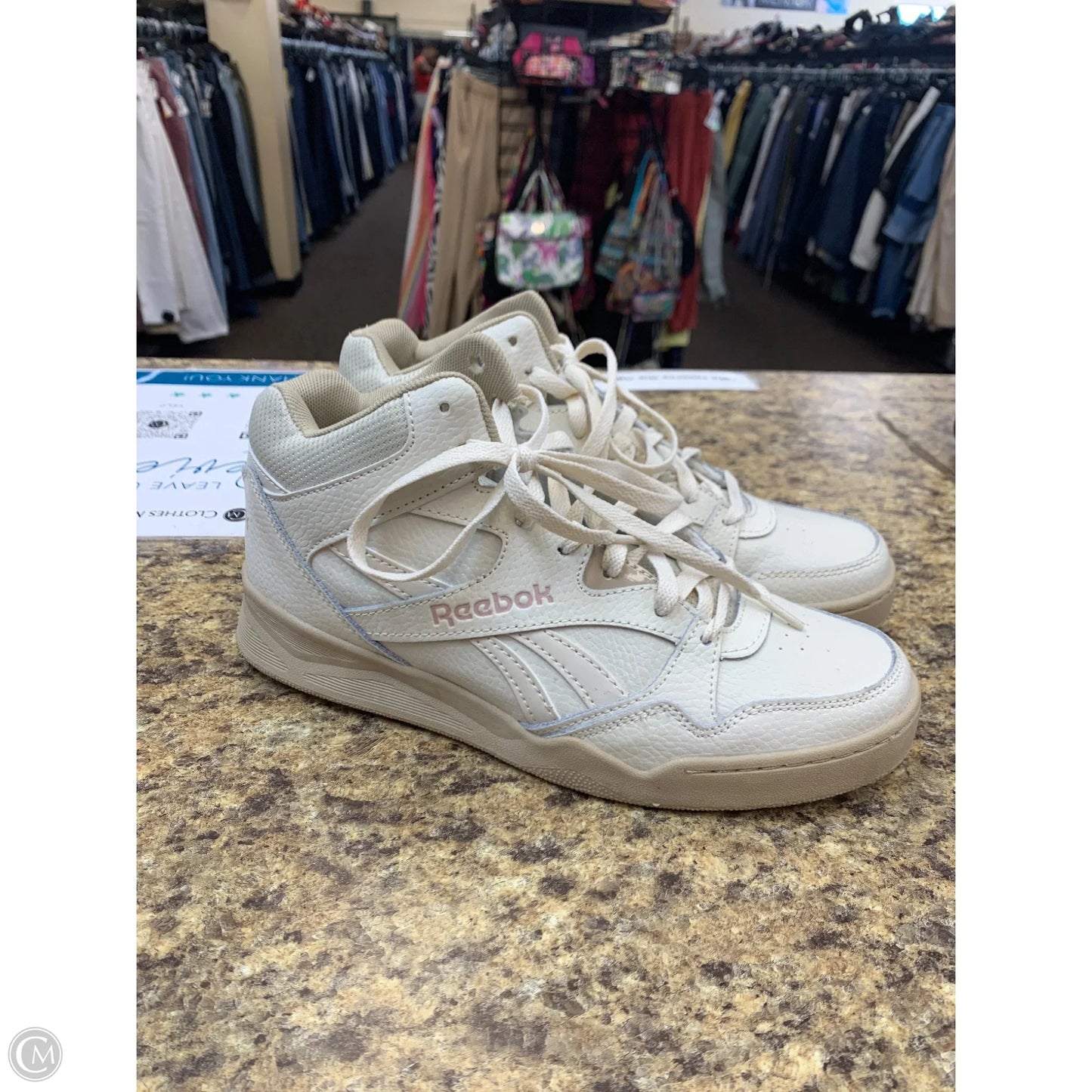 Shoes Athletic By Reebok In Cream, Size: 10