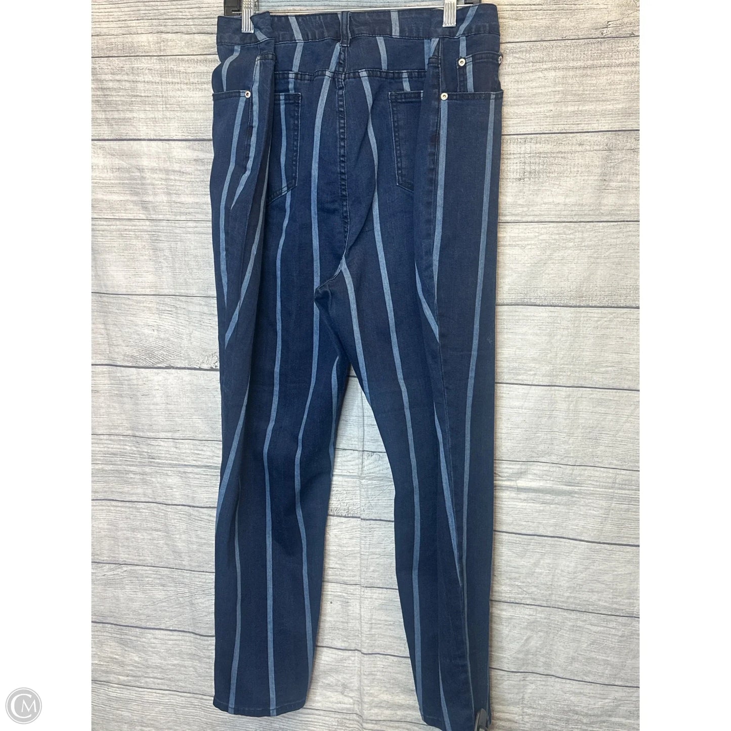 Jeans Skinny By Ashley Stewart In Blue Denim, Size: 24